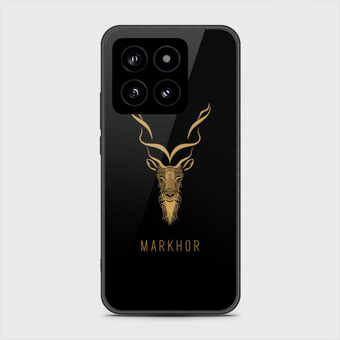 Xiaomi 14 Cover- Markhor Series - HQ Ultra Shine Premium Infinity Glass Soft Silicon Borders Case