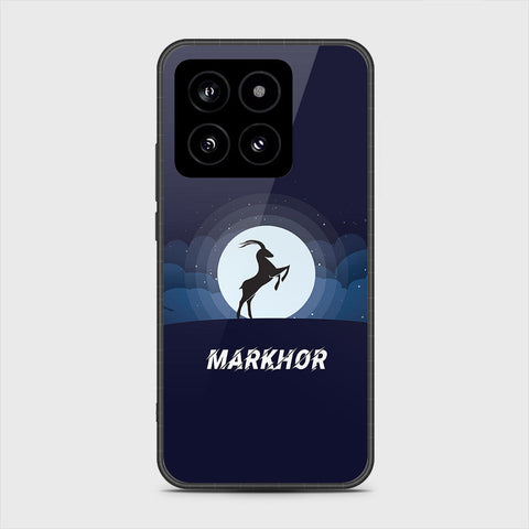 Xiaomi 14 Cover- Markhor Series - HQ Ultra Shine Premium Infinity Glass Soft Silicon Borders Case