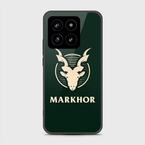 Xiaomi 14 Cover- Markhor Series - HQ Ultra Shine Premium Infinity Glass Soft Silicon Borders Case