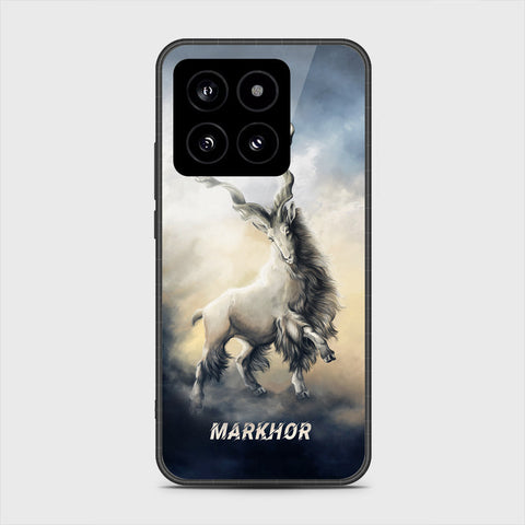 Xiaomi 14 Cover- Markhor Series - HQ Ultra Shine Premium Infinity Glass Soft Silicon Borders Case