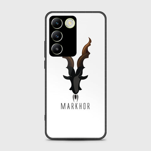 Vivo V30 Lite 4G Cover- Markhor Series - HQ Ultra Shine Premium Infinity Glass Soft Silicon Borders Case