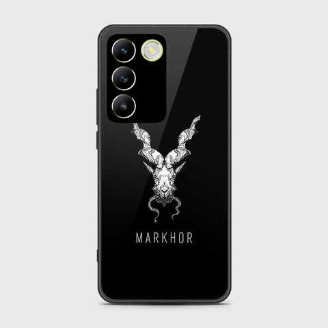 Vivo V30 Lite 4G Cover- Markhor Series - HQ Ultra Shine Premium Infinity Glass Soft Silicon Borders Case