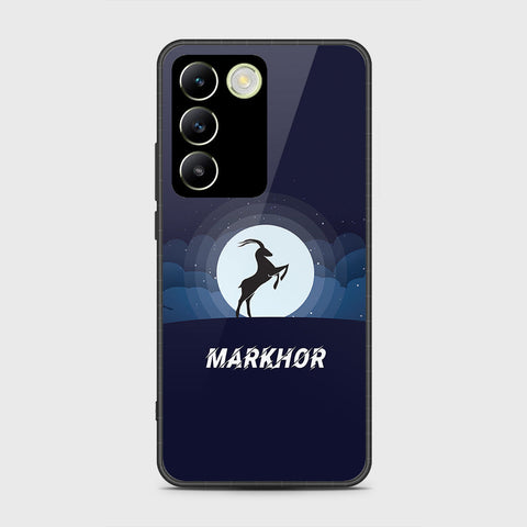 Vivo V30 Lite 4G Cover- Markhor Series - HQ Ultra Shine Premium Infinity Glass Soft Silicon Borders Case