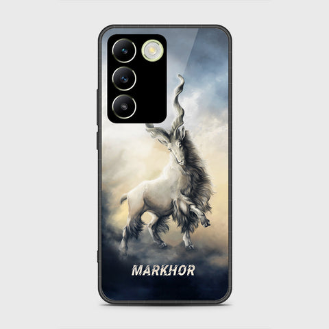 Vivo V30 Lite 4G Cover- Markhor Series - HQ Ultra Shine Premium Infinity Glass Soft Silicon Borders Case