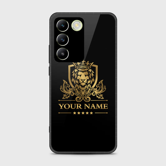 Vivo Y100 4G Cover- Gold Series - HQ Ultra Shine Premium Infinity Glass Soft Silicon Borders Case