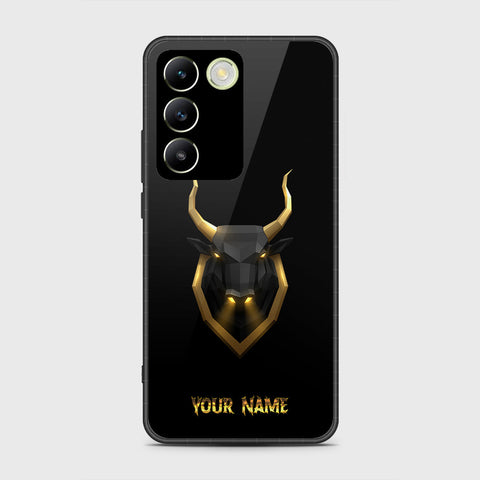 Vivo Y100 4G Cover- Gold Series - HQ Ultra Shine Premium Infinity Glass Soft Silicon Borders Case