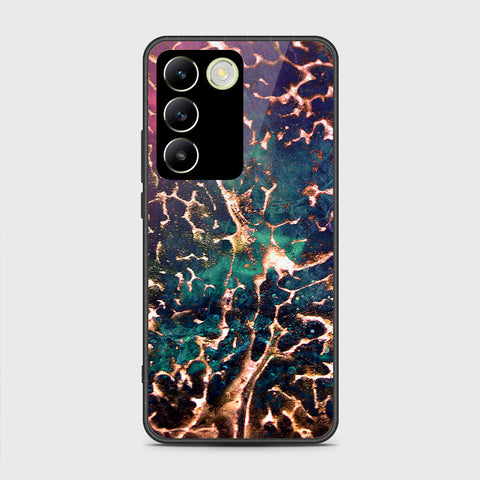 Vivo Y100 4G Cover- Colorful Marble Series - HQ Ultra Shine Premium Infinity Glass Soft Silicon Borders Case