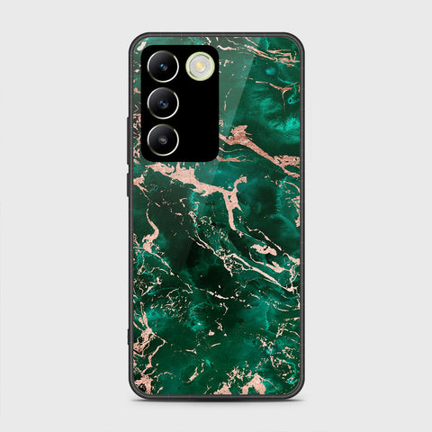 Vivo Y100 4G Cover- Colorful Marble Series - HQ Ultra Shine Premium Infinity Glass Soft Silicon Borders Case