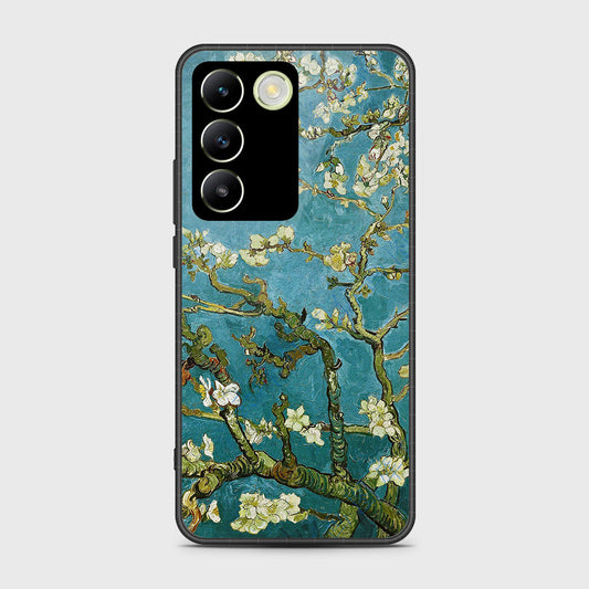 Vivo Y100 4G Cover- Floral Series 2 - HQ Ultra Shine Premium Infinity Glass Soft Silicon Borders Case