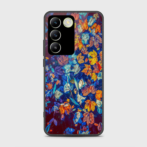 Vivo Y100 4G Cover- Floral Series 2 - HQ Ultra Shine Premium Infinity Glass Soft Silicon Borders Case