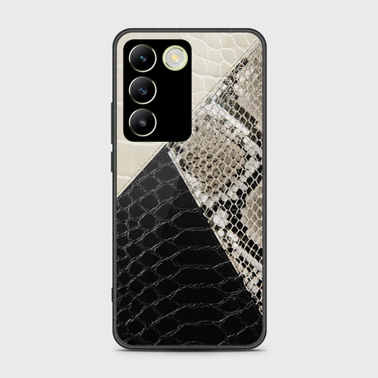 Vivo Y100 4G Cover- Printed Skins Series - HQ Ultra Shine Premium Infinity Glass Soft Silicon Borders Case (Fast Delivery)