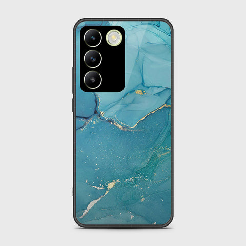 Vivo Y100 4G Cover- Mystic Marble Series - HQ Ultra Shine Premium Infinity Glass Soft Silicon Borders Case