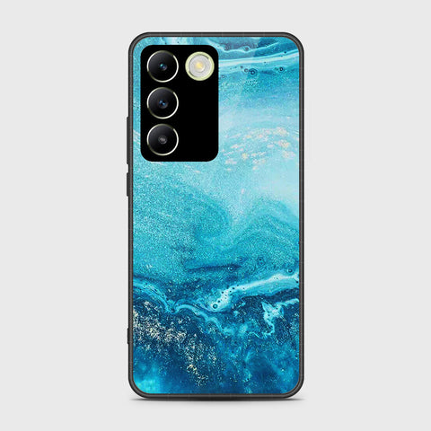 Vivo Y100 4G Cover- Mystic Marble Series - HQ Ultra Shine Premium Infinity Glass Soft Silicon Borders Case