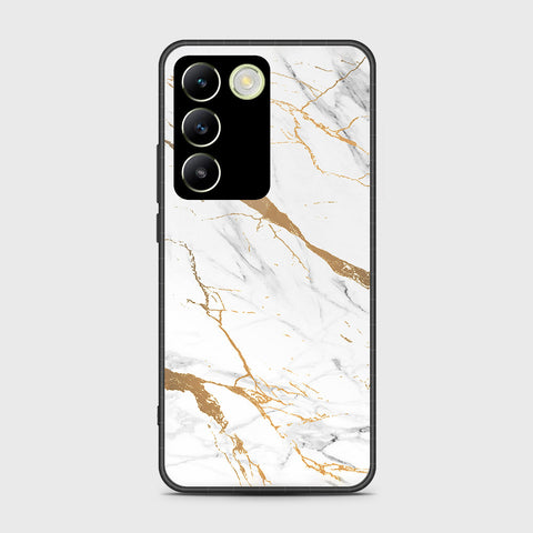 Vivo Y100 4G Cover- Mystic Marble Series - HQ Ultra Shine Premium Infinity Glass Soft Silicon Borders Case