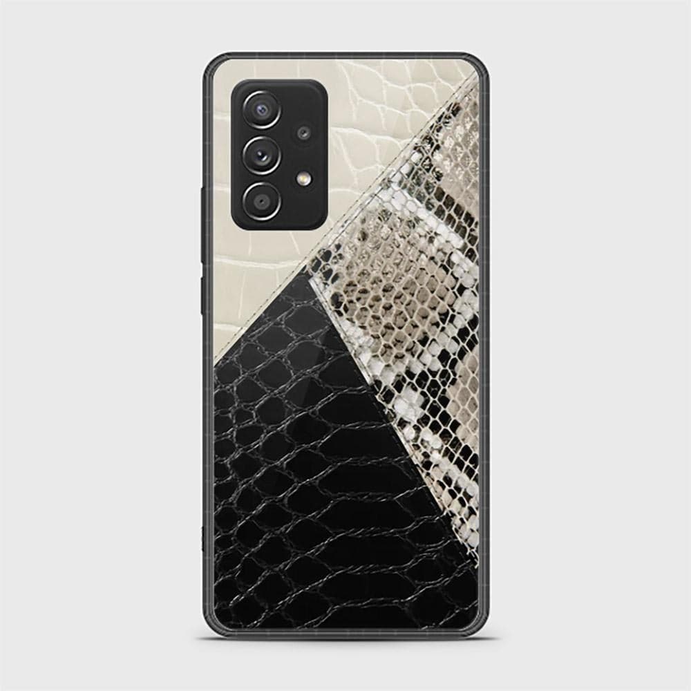 Samsung Galaxy A52 Cover - Printed Skins Series - D7 - HQ Ultra Shine Premium Infinity Glass Soft Silicon Borders Case ( Fast Delivery )