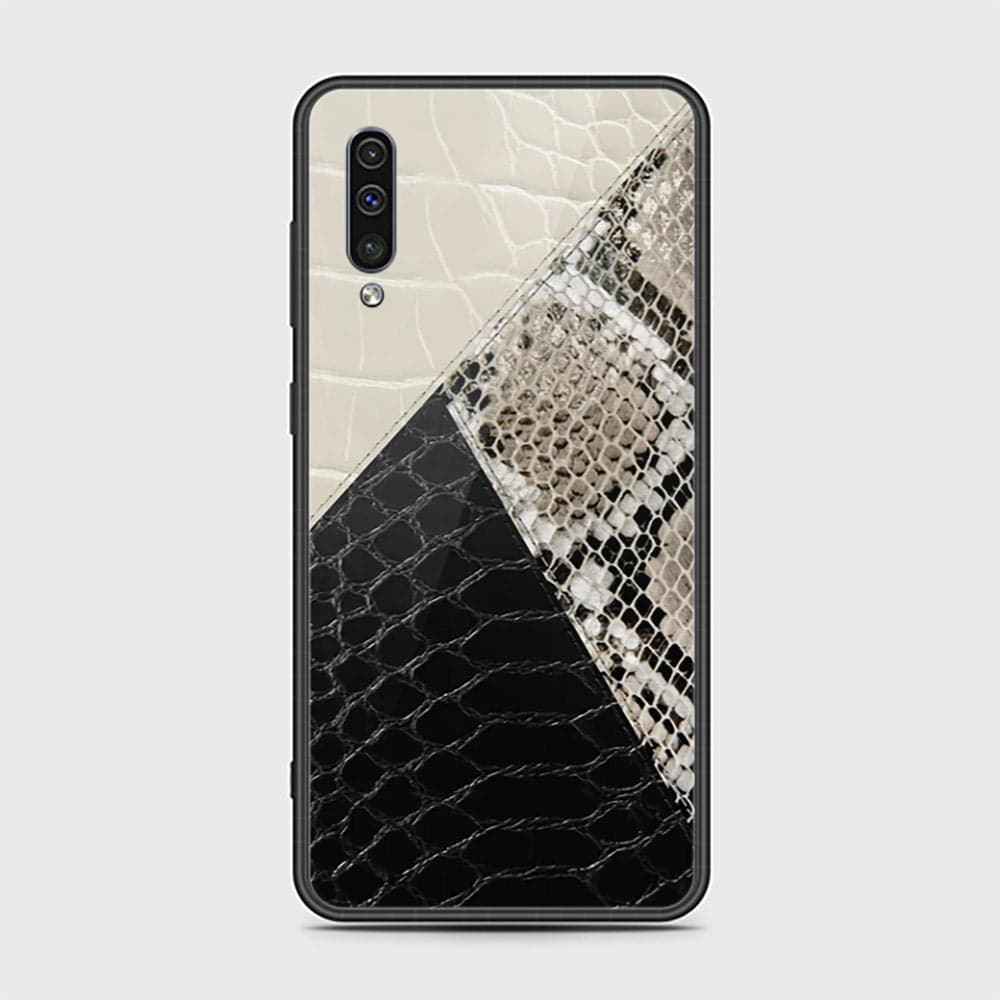 Samsung Galaxy A50 Cover - Printed Skins Series - D35 - HQ Ultra Shine Premium Infinity Glass Soft Silicon Borders Case ( Fast Delivery )