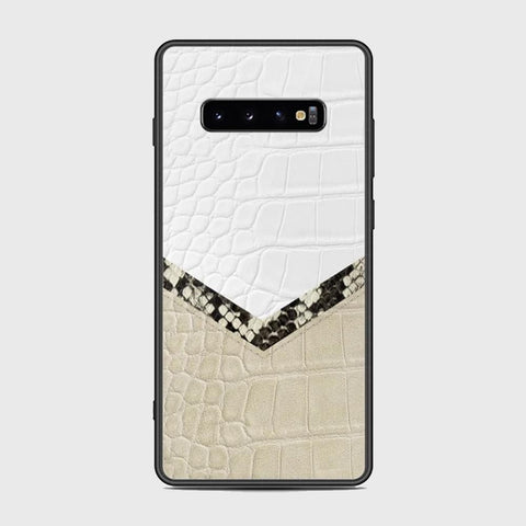 Samsung Galaxy S10 Plus Cover - Printed Skins Series - HQ Ultra Shine Premium Infinity Glass Soft Silicon Borders Case (Fast Delivery) (SU)