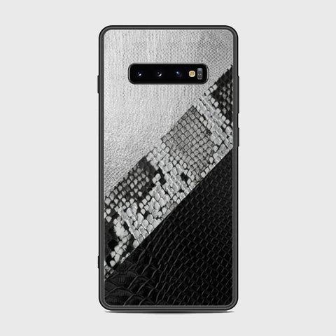 Samsung Galaxy S10 Plus Cover - Printed Skins Series - HQ Ultra Shine Premium Infinity Glass Soft Silicon Borders Case (Fast Delivery) (SU)