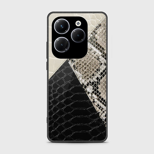 Infinix Hot 40 Pro Cover- Printed Skins Series - HQ Ultra Shine Premium Infinity Glass Soft Silicon Borders Case