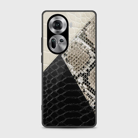 Oppo Reno 11 5G Cover- Printed Skins Series - HQ Ultra Shine Premium Infinity Glass Soft Silicon Borders Case