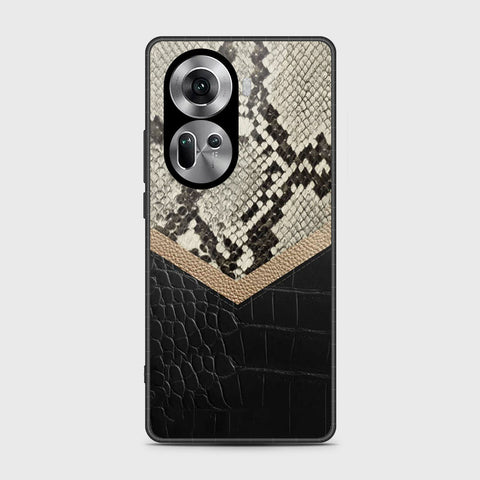 Oppo Reno 11 5G Cover- Printed Skins Series - HQ Ultra Shine Premium Infinity Glass Soft Silicon Borders Case