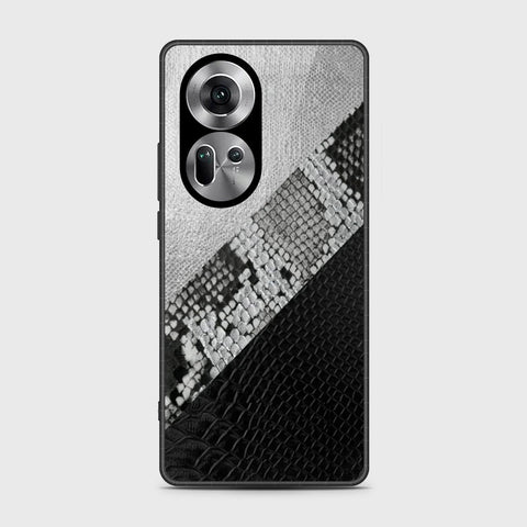 Oppo Reno 11 5G Cover- Printed Skins Series - HQ Ultra Shine Premium Infinity Glass Soft Silicon Borders Case