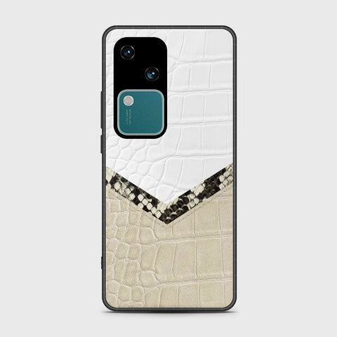 Vivo V30 Cover- Printed Skins Series - HQ Ultra Shine Premium Infinity Glass Soft Silicon Borders Case