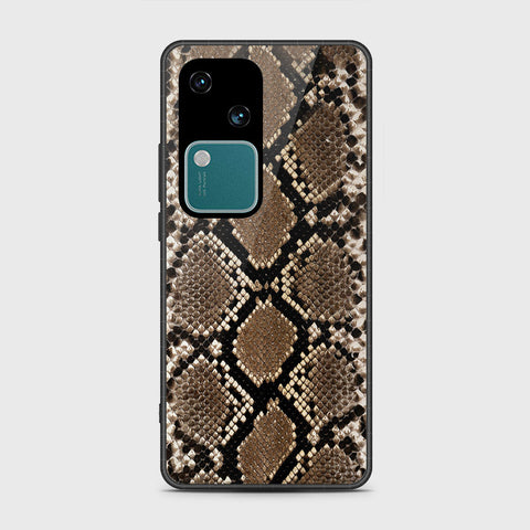 Vivo V30 Cover- Printed Skins Series - HQ Ultra Shine Premium Infinity Glass Soft Silicon Borders Case