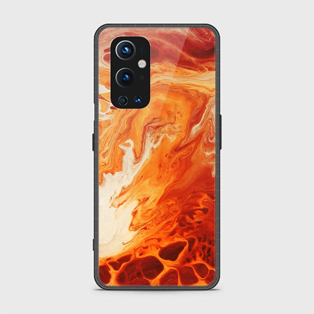 OnePlus 9 Pro Cover - Mystic Marble Series - HQ Ultra Shine Premium Infinity Glass Soft Silicon Borders Case (Fast Delivery)