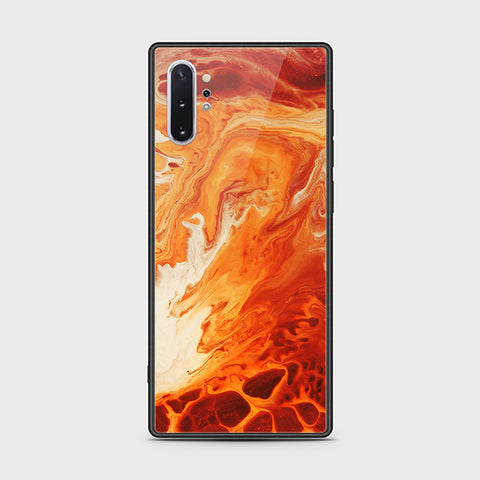 Samsung Galaxy Note 10 Plus Cover - Mystic Marble Series - HQ Ultra Shine Premium Infinity Glass Soft Silicon Borders Case