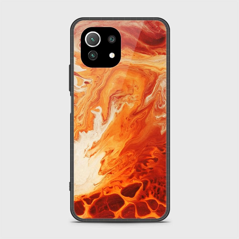 Xiaomi 11 Lite 5G NE Cover - Mystic Marble Series - HQ Ultra Shine Premium Infinity Glass Soft Silicon Borders Case