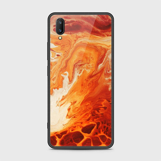 Vivo V11 Cover - Mystic Marble Series - HQ Ultra Shine Premium Infinity Glass Soft Silicon Borders Case