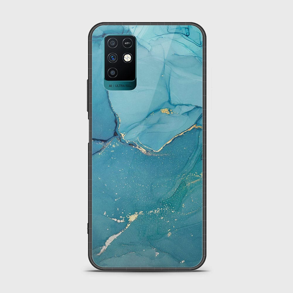 Infinix Note 10 Cover- Mystic Marble Series - HQ Ultra Shine Premium Infinity Glass Soft Silicon Borders Case (Fast Delivery)