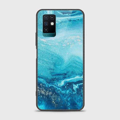 Infinix Note 10 Cover- Mystic Marble Series - HQ Ultra Shine Premium Infinity Glass Soft Silicon Borders Case (Fast Delivery)