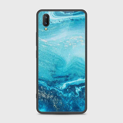 Vivo V11 Cover - Mystic Marble Series - HQ Ultra Shine Premium Infinity Glass Soft Silicon Borders Case