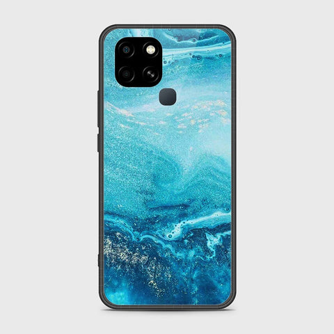 Infinix Smart 6 HD Cover- Mystic Marble Series - HQ Ultra Shine Premium Infinity Glass Soft Silicon Borders Case