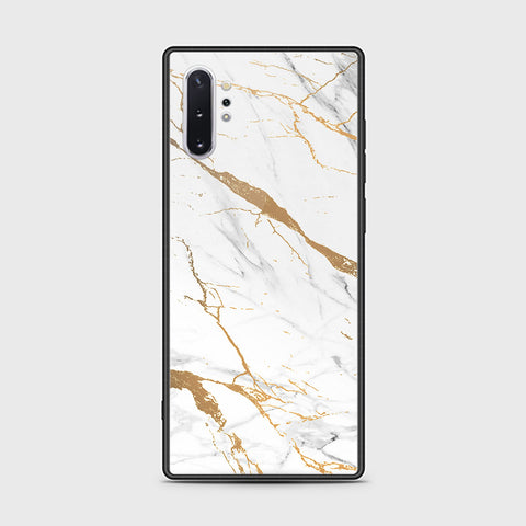 Samsung Galaxy Note 10 Plus Cover - Mystic Marble Series - HQ Ultra Shine Premium Infinity Glass Soft Silicon Borders Case