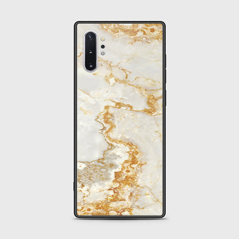 Samsung Galaxy Note 10 Plus Cover - Mystic Marble Series - HQ Ultra Shine Premium Infinity Glass Soft Silicon Borders Case