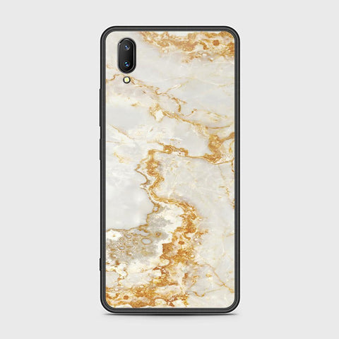 Vivo V11 Cover - Mystic Marble Series - HQ Ultra Shine Premium Infinity Glass Soft Silicon Borders Case