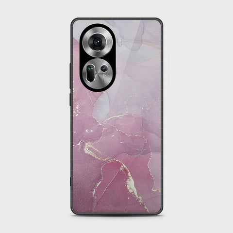 Oppo Reno 11 5G Cover- Mystic Marble Series - HQ Ultra Shine Premium Infinity Glass Soft Silicon Borders Case