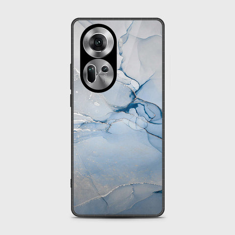 Oppo Reno 11 5G Cover- Mystic Marble Series - HQ Ultra Shine Premium Infinity Glass Soft Silicon Borders Case