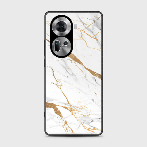 Oppo Reno 11 5G Cover- Mystic Marble Series - HQ Ultra Shine Premium Infinity Glass Soft Silicon Borders Case