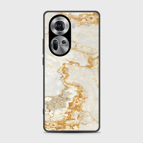 Oppo Reno 11 5G Cover- Mystic Marble Series - HQ Ultra Shine Premium Infinity Glass Soft Silicon Borders Case