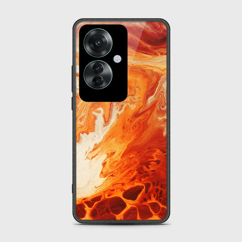 Oppo Reno 11F 5G Cover- Mystic Marble Series - HQ Ultra Shine Premium Infinity Glass Soft Silicon Borders Case