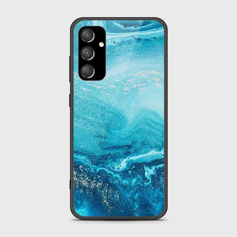 Samsung Galaxy A35 Cover- Mystic Marble Series - HQ Ultra Shine Premium Infinity Glass Soft Silicon Borders Case