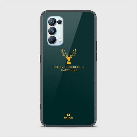 Oppo Reno 5 Pro 5G Cover - Nice Series - HQ Ultra Shine Premium Infinity Glass Soft Silicon Borders Case (Fast Delivery)