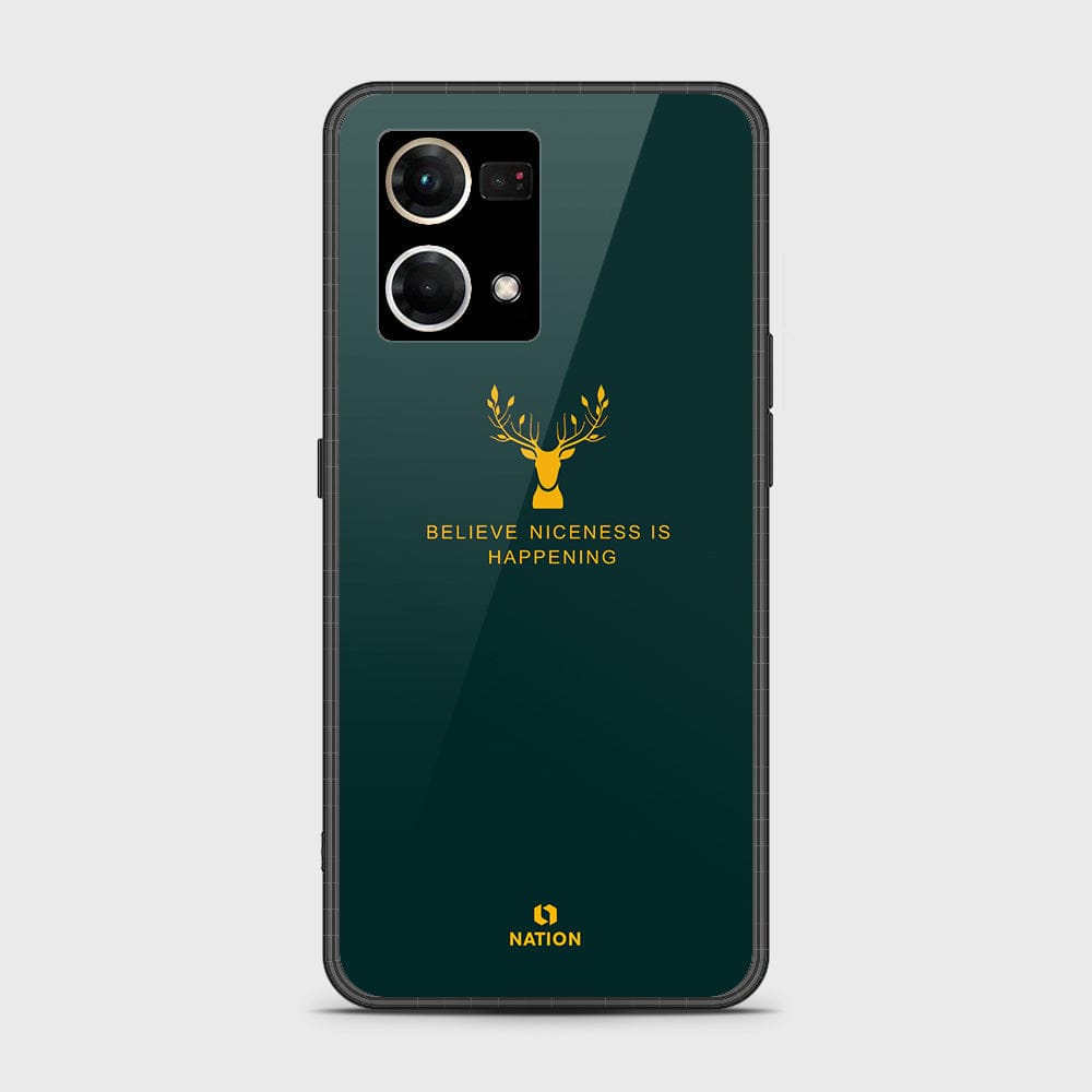 Oppo Reno 7 4G Cover - Nice Series - HQ Ultra Shine Premium Infinity Glass Soft Silicon Borders Case