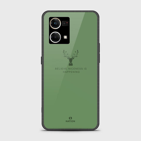 Oppo Reno 7 4G Cover - Nice Series - HQ Ultra Shine Premium Infinity Glass Soft Silicon Borders Case