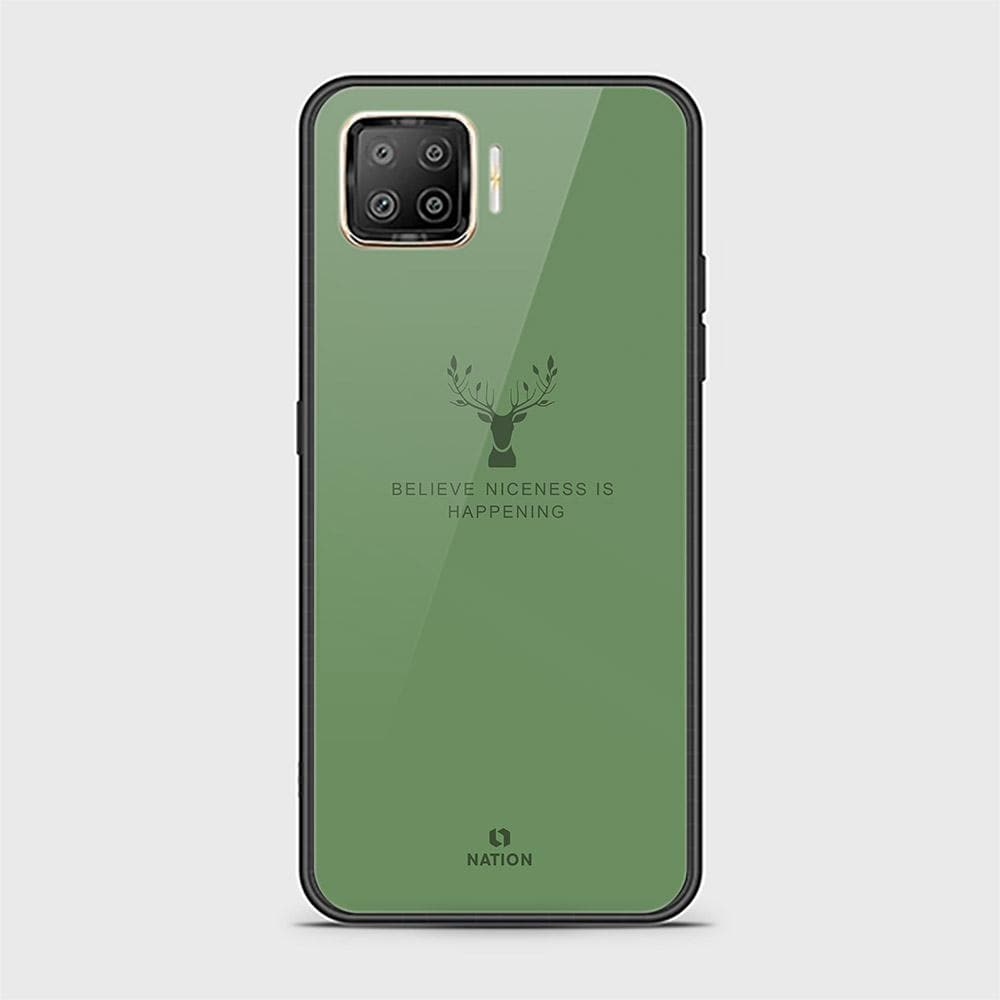 Oppo Reno 4F Cover - Nice Series - D346 - HQ Ultra Shine Premium Infinity Glass Soft Silicon Borders Case ( Fast Delivery )