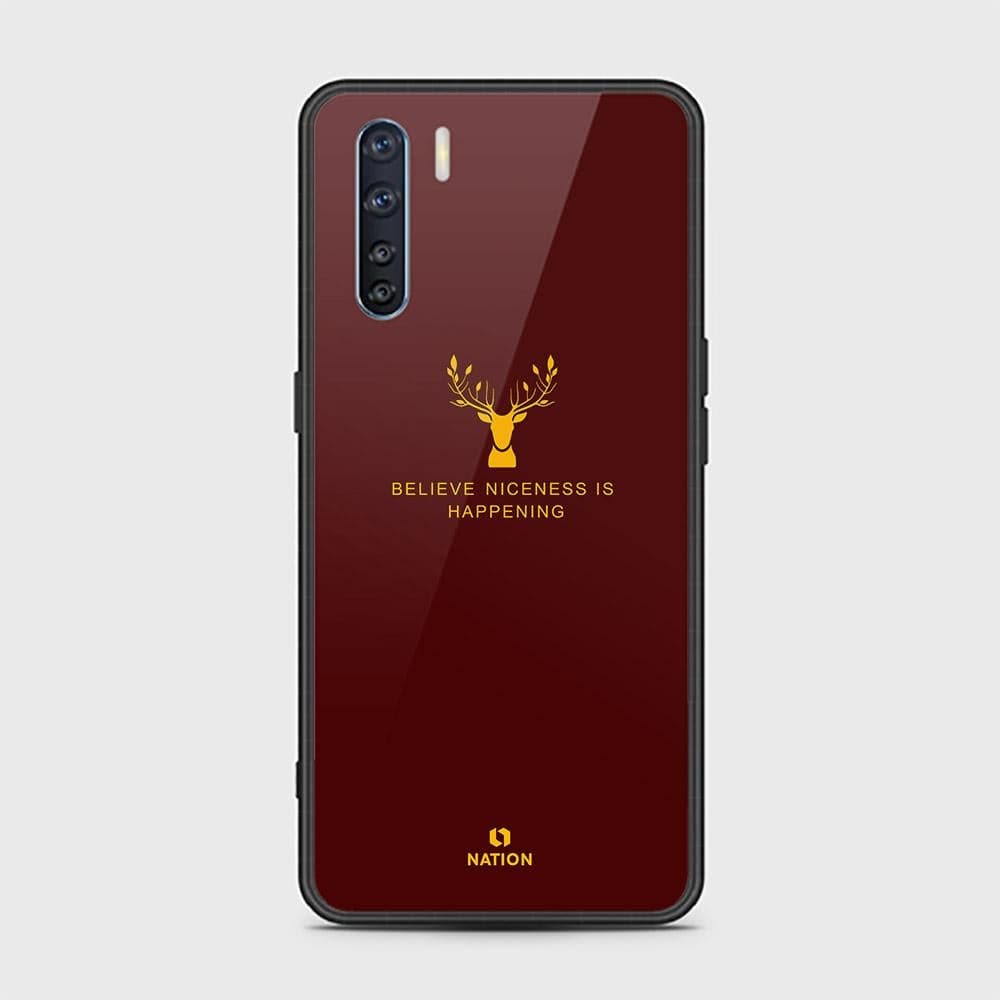 Oppo Reno 3 Cover - Nice Series - D23 - HQ Ultra Shine Premium Infinity Glass Soft Silicon Borders Case ( Fast Delivery )